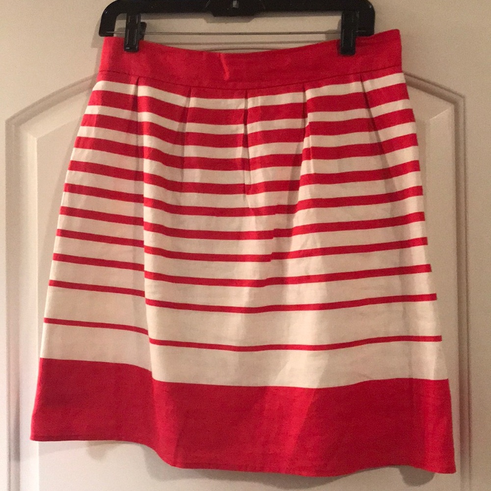 Hot Pink striped Banana Republic Skirt, worn once
